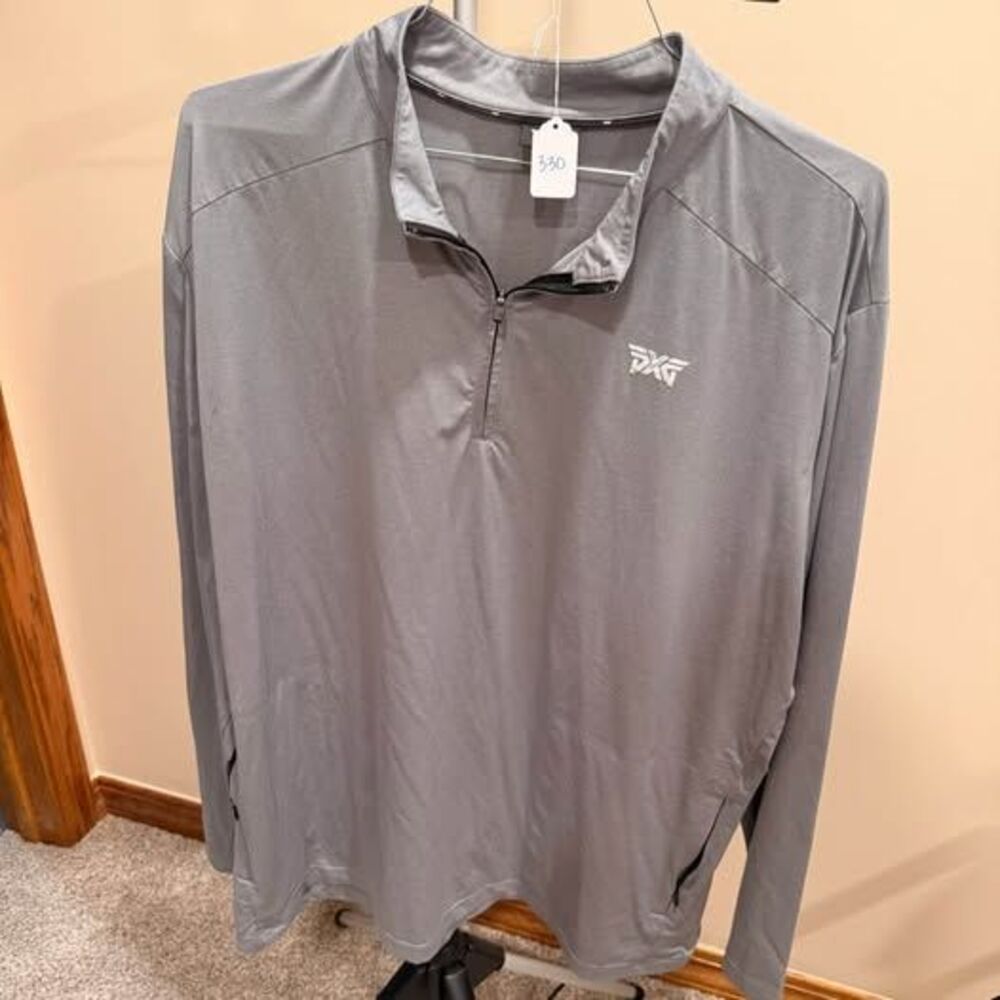 PXG Gray Quarter-Zip Pullover 2XL